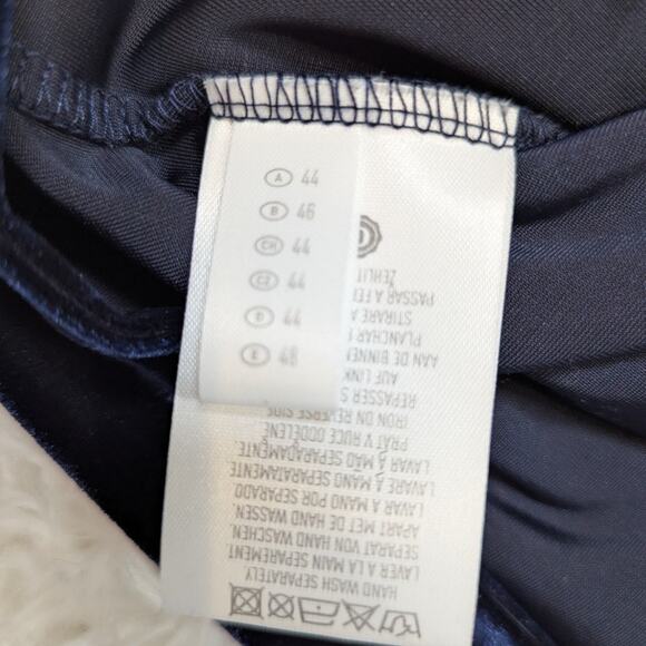 Y2K Vintage Velvet Sleeveless Sparkle Dress Blue Size Large - Picture 6 of 16